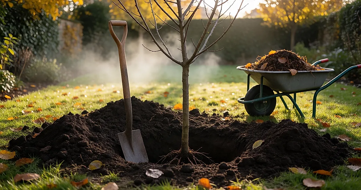 Plantation d'automne : préparer le sol et les racines pour une bonne reprise au printemps