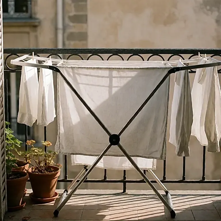 Sécher son linge sur un balcon d'automne : ce que le règlement de copropriété autorise vraiment